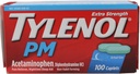TYLENOL PM 여분 힘 고통 Reliever/Nighttime 수면 보조 모자 100개 ea