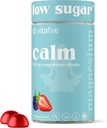 비열한 낮은 설탕 Calm 마그네슘 Gummies, 마그네슘 Citrate의 125mg, 자연적인 혼합 Berry 풍미, Vegan, 글루텐 자유로운 (50 Ct)