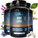 수석 및 활성 성인을위한 공동 지원 - Glucosamine, MSM, 비타민 C & Corydalis 및 Turmeric과 허브 혼합 - Mobility & Flexibility Formula - 3 병 *