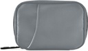 Naanle 7 Day Pill Case Travel Pill 주최자 가방 지퍼 Portable Weekly Case Compact Size for Vitamin Supplement Holder, 솔리드 컬러 그레이