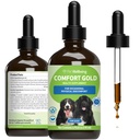 개를위한 애완 동물 웰빙 컴포트 골드 - Canine Physical Comfort, Healthy Circulation, Corydalis, Turmeric - 수의식 공식 초본 보충 4 oz (118 ml)
