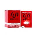 RUN GUM Cinnamon 에너지 Gum 50mg 카페인 타우린 & 조각 당 B 비타민, 24 조각 (12의 포장), 2 조각 = 1 커피 또는 에너지 음료, 설탕 무료, 영 칼로리