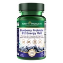 순수성 제품 Blueberry Probiotic B12 에너지 용해 임상 Probiotic - 유기 블루 베리, Methylcobalamin B-12-30 용해
