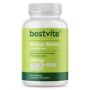 BESTVITE Ginkgo Biloba 120mg (240 캡슐) - Stearates 없음 - 비 GMO - 글루텐 무료 - 24% Ginkgo Flavone Glycosides에 표준화