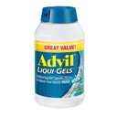 Advil Liqui-Gels Pain Reliever와 Fever Reducer, 두통, 허리 통증, 생리통 및 관절 통증 완화를위한 Ibuprofen 200mg 성인을위한 통증 의학 - 200 액체 채워진 캡슐