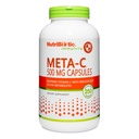 NutriBiotic Meta-C 캡슐, 500 mg Spirulina-Bound Vitamin C, 250 Count | 칼슘, 생물학적으로 활성 Spirulina Metabolites & Lemon Bioflavonoids로 버퍼링 | 산화 및 교원질 지원