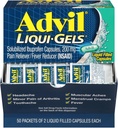 Advil Liqui-Gels 고통 Reliever/Fever 흡진기, Solubilized Ibuprofen 200mg, 2/Packet의 50의 소포/상자 (016902)