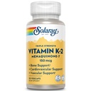 SOLARAY Triple Strength Vitamin K-2 as MK-7, 150 mcg | 심장 및 뼈 건강, 혈관 기능 지원 | 30ct