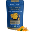 Earth Echo Golden Bliss, Ashwagandha Root, MCT Oil 및 4 Mushroom Blend가 혼합 된 유기농 심황 Superfood Elixir 블렌드