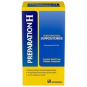 PREPARATION H Hemorrhoid 증상 치료 좌약, 화상, 가려움증 및 불편 구호 (48 조사)
