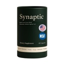 Synaptic Lion 's Mane Mushroom Supplement - 면역 지원, 두뇌 안개 구호, 노화 방지, Calm Focus & Cellular Longevity–Reishi, Shiitake, Maitake–All-Natural Nootropic – Non-GMO, Vegan, 글루텐 프리