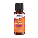 지금 식품 보충제, 액체 D-3 & MK-7 2,500 IU 비타민 D-3 & 100 mcg 비타민 K-2 5 방울 당, 1-Ounce