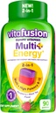 Vitafusion Multi + Energy* Gummy Vitamins는 에너지 대사 지원*, 90 조사를 제공하는 B 비타민을 함유합니다.