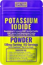 SHIZAM 칼륨 Iodide 130 mg 65 mg 분말 생존 키트 키트, KI Iodine 캡슐 액체 Tincture 알약 정제 탭 Alt 보충 교재, 사전 공급 130mg 65mg