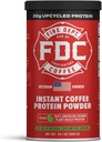 Fire Department Coffee - Firefighters로 돌아갑니다 - 인스턴트 커피 단백질 분말 - 공장 기반 단백질 분말 - 100 % American-Grown, Upcycled Barley Protein으로 제작 - 수의사 소유 - 14.1 oz Can