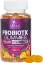 여성 및 남성의 소화 건강을위한 Probiotic Gummies, 5 억 CFU, Vaginal, 면역 지원 및 Gut 건강을위한 최고의 Daily Probiotics Gummy, Occasional 변비 가스 및 Bloating, 60 Gummies