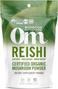 OM MUSHROOM SUPERFOOD Reishi 유기 버섯 분말, 3.5 Ounce의 50의 서빙, Adaptogen, 긴장 & 면역 지원, Superfood 버섯 보충교재