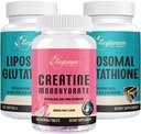 Liposomal 글루타티온 2 팩 & 크레아틴 Monohydrate 1 팩