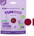 Upset Stomach Relief 용 Tumeez Organic Lollipops, 다양한 팩 Indigestion, Heartburn 및 Tasting Great, Grape & Apple 풍미, 28 카운트에 완벽한