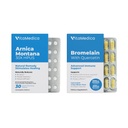 VitaMedica Arnica 및 Bromelain Blister Pack 번들 | 포스트 수술 및 근육 회복 | Bruise Relief | Plant Based Natural Formula | 2 제품 번들 치유 지원 | 5 Day Supply