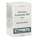 Cypress 약제 철 Fumarate 324의 정제, Boxed, 100ct