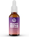 Beauty Bestie Vegan Liquid Drops, Biotin, 비타민 C, Hyaluronic 산, 건강한 머리, 피부 & 못 성장, 설탕 무료 1 fl oz를 지원하는 다 균형 비타민 혼합.