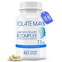 L-Methylfolate + B12 Methylcobalamin & B6 혼합 (7.5mg) - 60 캡슐 - Cofactors & Essential 아미노산을 가진 활동적인 B 혼합 - 비 GMO, 글루텐 자유로운, 충전물 없음