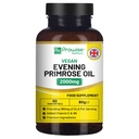 Vegan Evening Primrose Oil 2000mg with Vitamin E & B6 - 60 Vegan Softgels|캡슐 당 180mg GLA를 눌러서 I 여성 건강 I Premium Quality I Prowise Healthcare