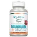 LIFETIME Quick Digestive Enzymes - 단백질, 탄수화물, 과일 및 야채를위한 식물 효소 - 소화 건강 지원 - 석류 맛 - 90 서빙, 90 화학 정제