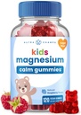 NutraChamps 120 Kids Magnesium Gummies - 아이들을위한 설탕 무료 Calm 마그네슘 구미 - 4 개월 공급 - Bone Health, Sleep - Magnesium Citrate for Kids Supplement 지원