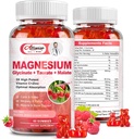 마그네슘 보충교재 복잡한 Gummies, 설탕 자유로운 마그네슘은 성인과 아이를 위한 500mg를, 타우레이트 200mg와 더불어, 말산염, 칼슘, COQ10, 잠을 위한 Multivitamin, 심장 & 뼈 건강을 제거합니다