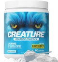 CREATURE® Creatine Complex - Con-Crēt® Creatine HCL을 포함한 Creatine의 5 가지 유형이있는 크레아틴 Monohydrate 분말은 근육, 힘, 내구력, 두뇌 건강, 불확실, 300g 60 서빙을 촉진합니다.