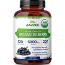 Zazzee USDA 유기 Bilberry 20:1 추출물, 6000 mg 힘, 120 Vegan 캡슐, 4 달 공급, 표준화되고 집중된 20X 추출물, 100% 채식주의자, 미국에서 만드는 모든 자연, 비 GMO