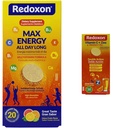 Redoxon Max Energy Citrus Effervescent Tablets 면역 지원 번들 비타민 C 아연 Effervescent Orange Immune 지원 정제
