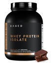 Kaged Whey Protein Isolate Powder | 초콜릿 | 100 % 순수한 낮은 Lactose Whey | 포스트 운동 회복 음료 | 근육 건물 지원 | 남성용 보충제 | 41 서빙