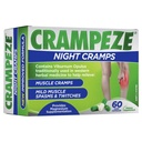Crampeze 밤 크림 자연적인 기복 근육 크림, Spasms & 타이어 다리 60 캡슐