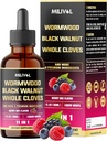 11in1 까만 호두 호두 호두나무 Tincture 추출물 전체적인 Cloves, Berberine 및 8 더 - 2 달 공급 - 1개 Fl Oz - Berry 혼합 풍미