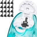 FireAnt Silicone Saline Pods Refills 부속품은 Navage Nasal Care, 16 팩 재사용할 수 있는 실리콘 소금 패드 보충, 쉬운 가동 (검정 16 팩)와 호환이 되는