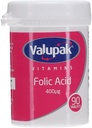 Valupak 비타민은 Folic 산 400mg 90 정제를 보충합니다