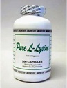 순수한 L 리진 500 mg 200 모자