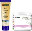 건강한 습관 스킨 케어 번들 - 1.7oz DermaTox 연고 및 1.5 oz 실버 방어 젤 - 모든 자연, 모든 목적, 안전하고 효과적인 피부 노후화