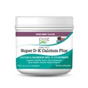 Ionic Fizz Super D-K 칼슘 Plus by Pure Essence - 추가 마그네슘, 비타민 D3, 강한 뼈와 스트레스 지원을위한 비타민 K2 - 혼합 Berry - 7.41oz