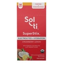 유기 Electrolytes + Hydration 음료 혼합, Superfood Hydration 스틱, Sol-ti, Non-GMO, Vegan, Strawberry Lemon, 14 단일 조각 스틱