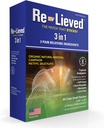Re-lieved 3-in-1 Patch — 유기 자연적인 Menthol, Camphor 및 메틸 Salicylate — 우량한 끈으로 엮는 명확한 고통 헝겊 조각 — 알루미늄 자유로운, 물 저항하는 및 미국 만드는 — 60 조사