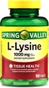 스프링 밸리 - L-Lysine 1000 mg, 100 정제