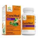 Terry Naturally CuraMed Brain - Clarity & Focus를 지원하는 다이어트 보충 - Curcumin & Turmeric Essential Oil을 사용하여 뇌 건강 보충 - 60 Softgels