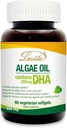 Lovita 조류 기름, 식물 물고기 기름에 근거한 DHA 대안, DHA 200 mg, 60 채식 Softgels를 가진 Vegan Omega 3