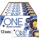 1개의 단백질 막대기, Blueberry Cobbler, 20g 단백질과 1g 설탕, Pantry Staples, 2.12 oz (12 조사)를 가진 글루텐 자유로운