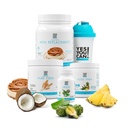 예! Detox Plus Kit, Daily Cleanse Pure Fiber Meal Replacement, Drink Mix, Shake Booster & Supplement, 여성용 바디 클렌징 키트, Daily Cleanse - Dulce de Leche, Aloe Vera Peach Lemonade