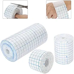 메시 Breathable 짠것이 아닌 테이프 접착성 붕대 목록 영화 드레싱 두번째 피부 치유 방어적인 접착제 항균 붕대 가동 가능한 짠것이 아닌 3.9inch*34foot (10cm*10m) (4inch*10.9yard)